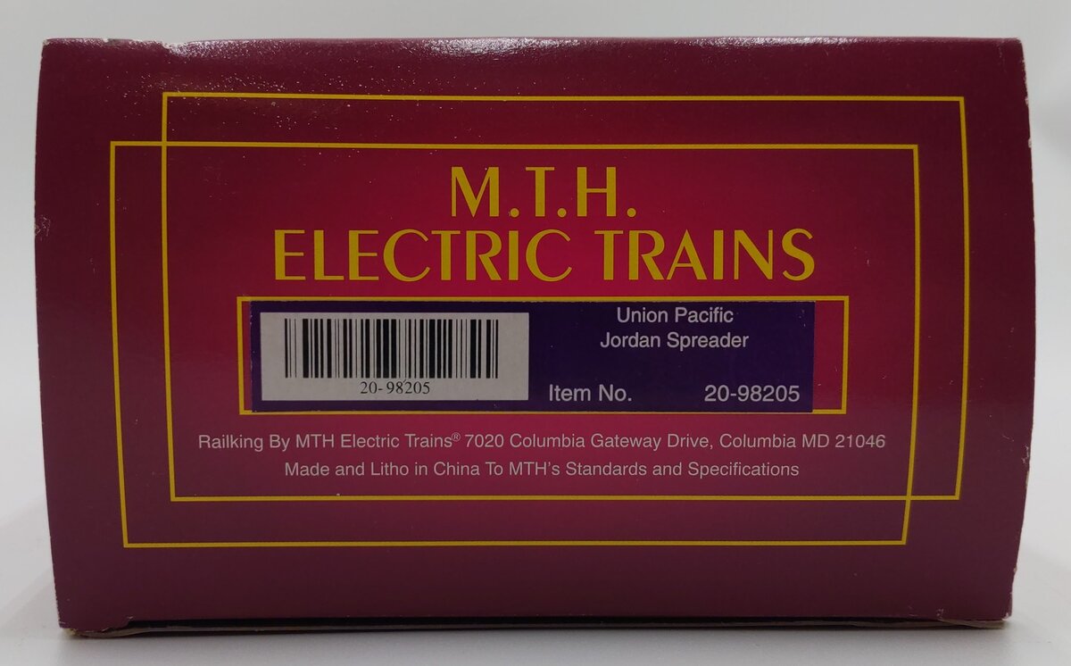 MTH 20-98205 O Gauge Union Pacific Jordan Spreader Snowplow #903143 EX/Box
