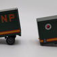 MTH 20-98105 Northern Pacific Flatcar with 2 Short NP Trailers #66152 EX/Box