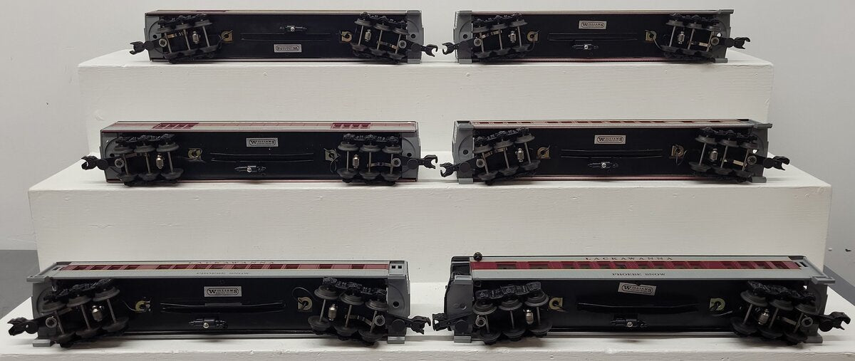 Williams M215S O Gauge Lackawanna Phoebe Snow 6-Car Madison Passenger Set EX/Box