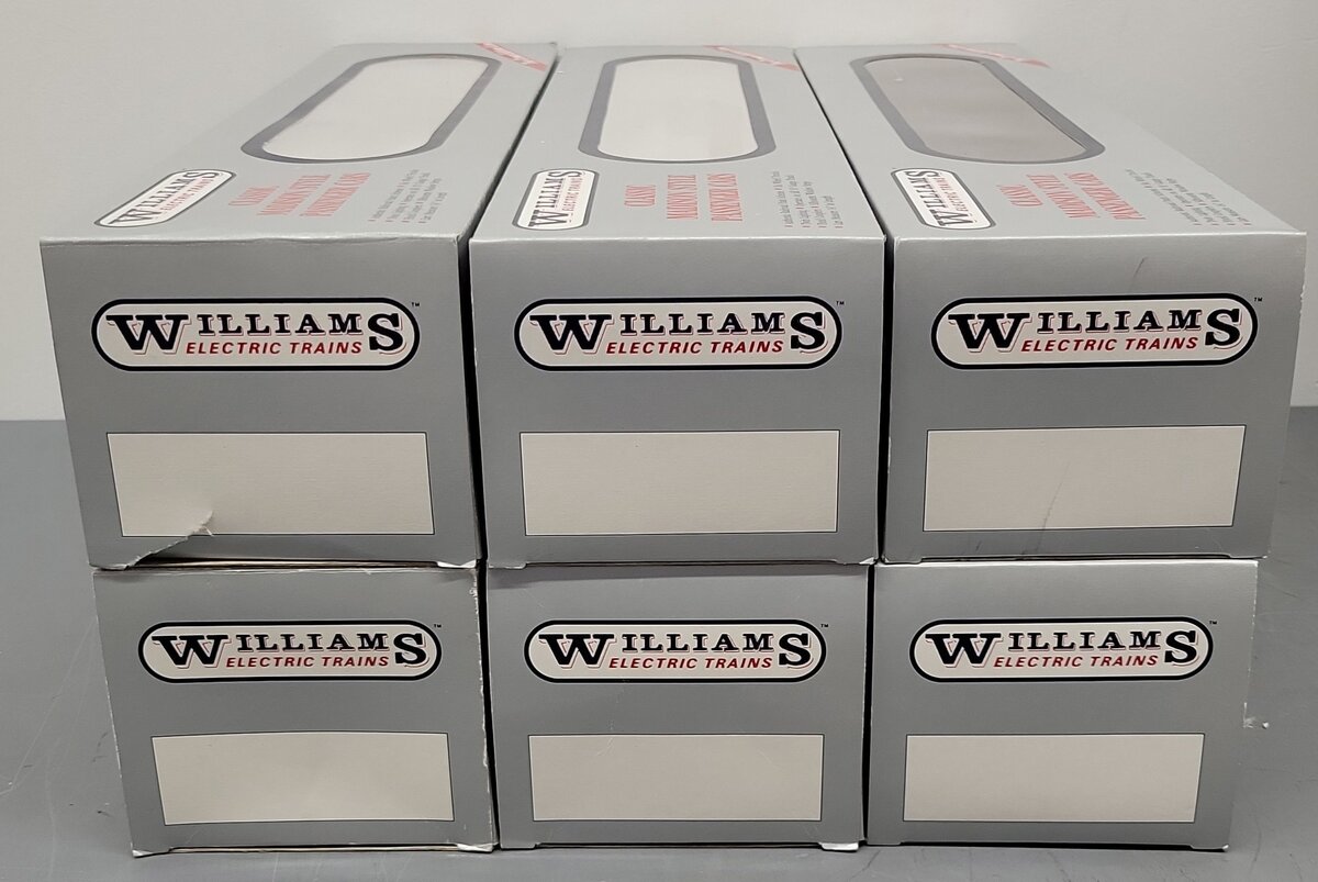 Williams M215S O Gauge Lackawanna Phoebe Snow 6-Car Madison Passenger Set EX/Box