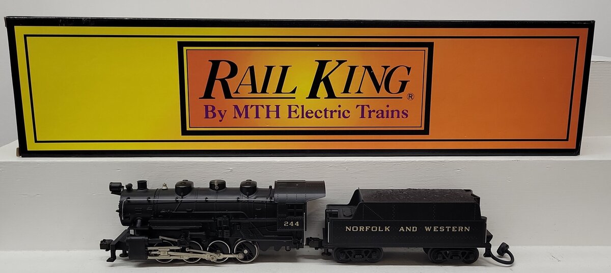 MTH 30-1111-1 O Gauge Norfolk and Western 0-8-0 Steam Locomotive & Tender w/PS1 EX/Box