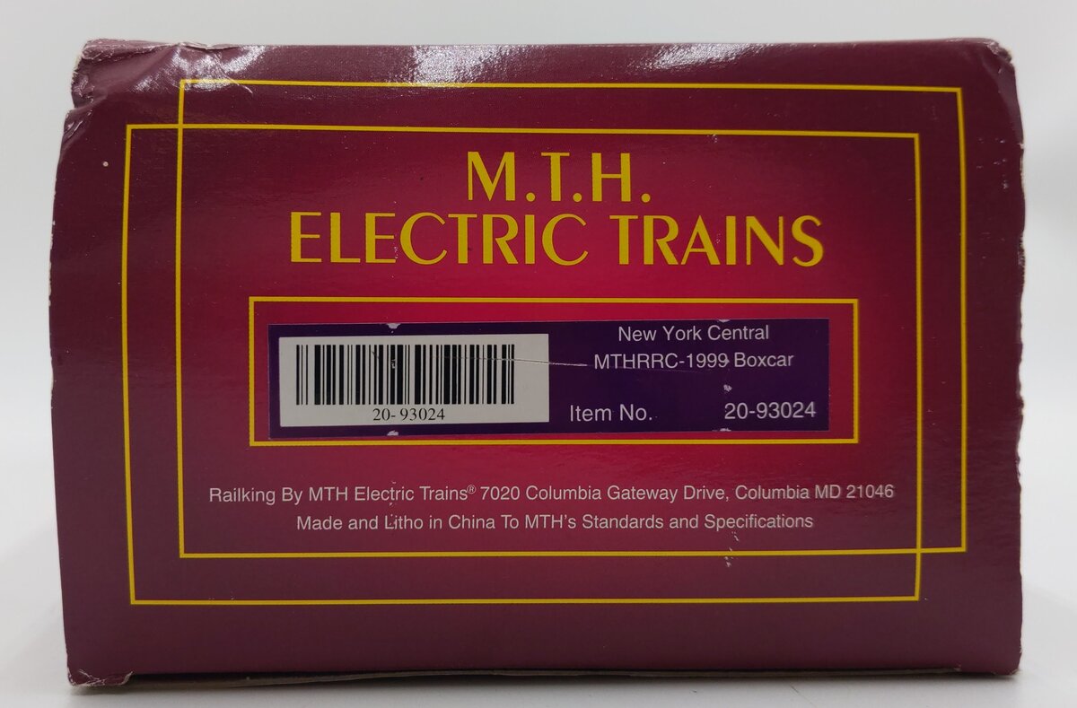 MTH 20-93024 O Gauge New York Central MTHRRC-1999 Box Car #4517 LN/Box