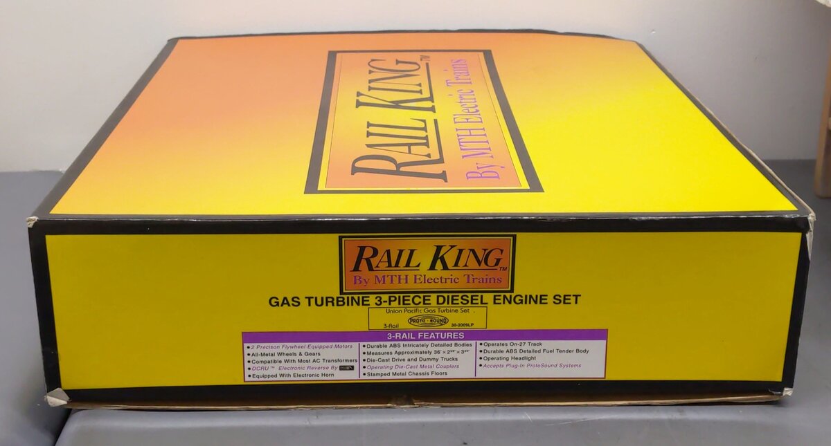 MTH 30-2009-1 O Gauge Union Pacific Gas Turbine Set #10/10B w/PS1 EX/Box