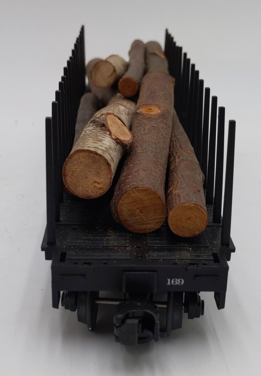 MTH 20-98103C O Gauge West Virginia Pulp and Paper Log Car w/Logs #169 EX/Box