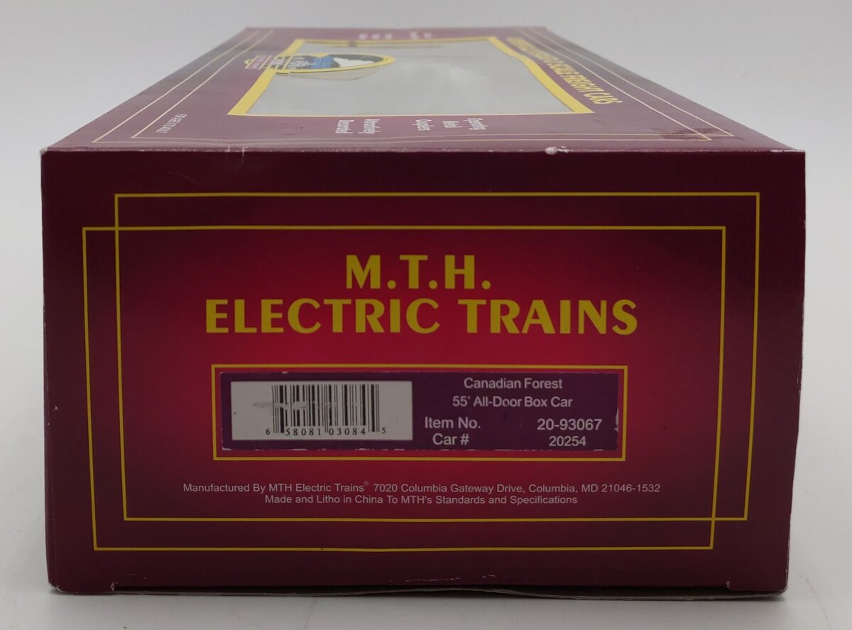 MTH 20-93067 Canadian Forest Boxcar #20254 EX/Box