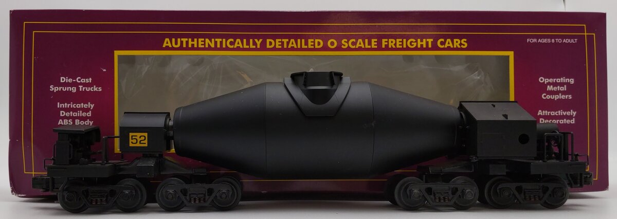 MTH 20-98201 O Gauge 4-Truck Black Hot Metal Car #52 EX/Box