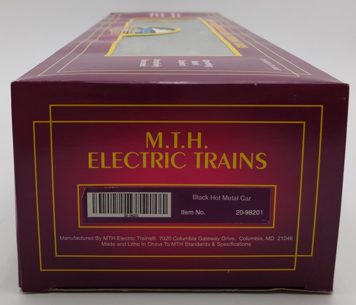 MTH 20-98201 O Gauge 4-Truck Black Hot Metal Car #52 EX/Box