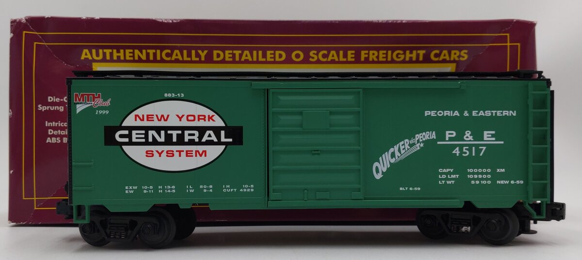MTH 20-93024 O Gauge New York Central MTHRRC-1999 Box Car #4517 EX/Box