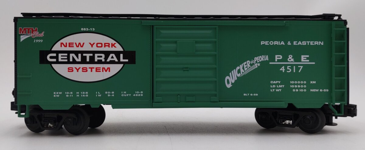MTH 20-93024 O Gauge New York Central MTHRRC-1999 Box Car #4517 EX/Box