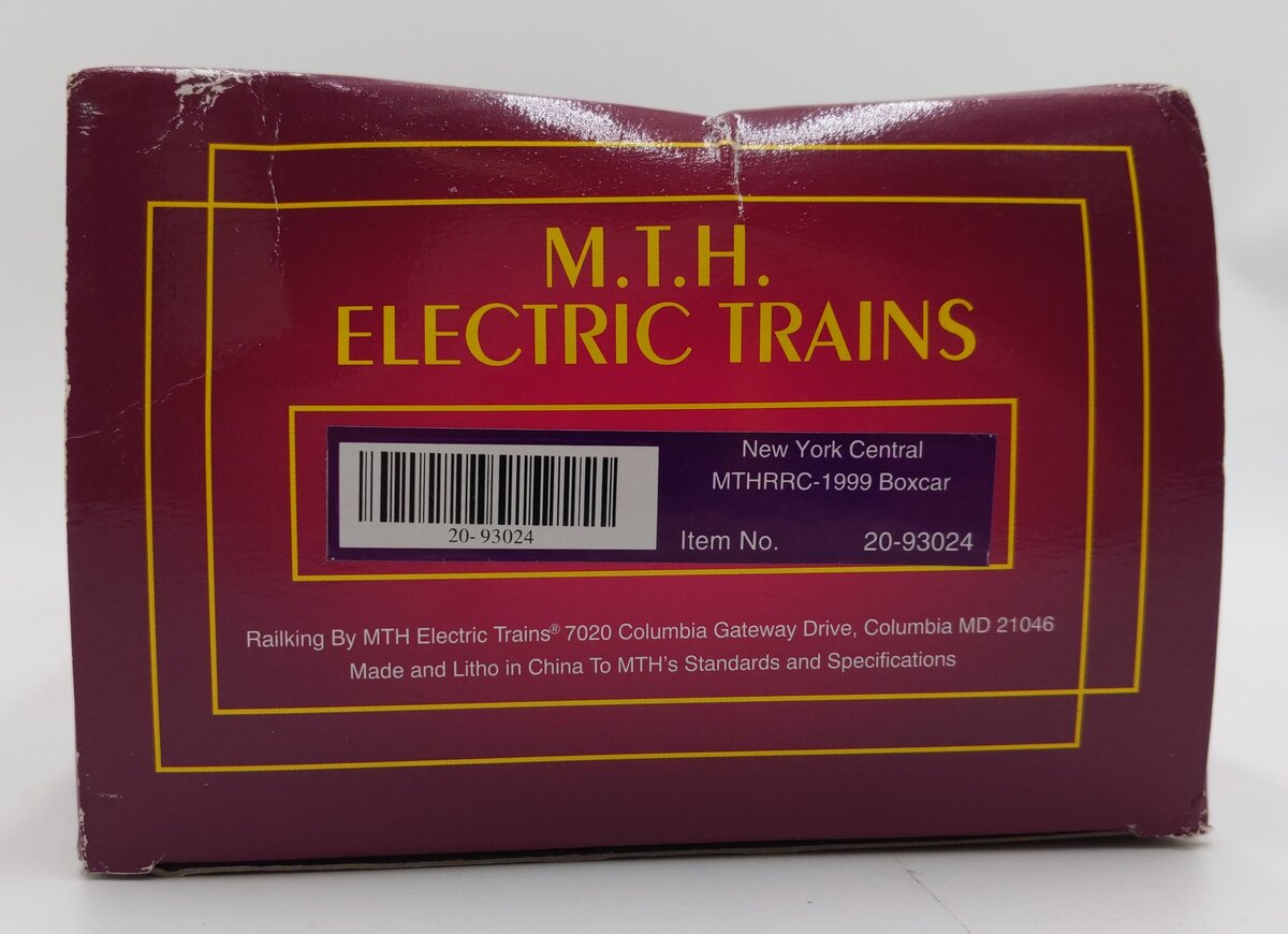 MTH 20-93024 O Gauge New York Central MTHRRC-1999 Box Car #4517 EX/Box