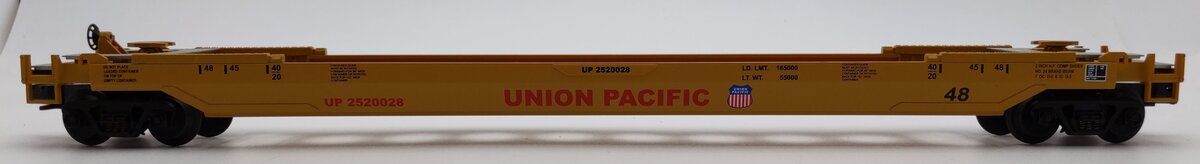 MTH 20-95007 O Gauge Union Pacific Husky Stack Car w/ Containers #2520028 EX/Box