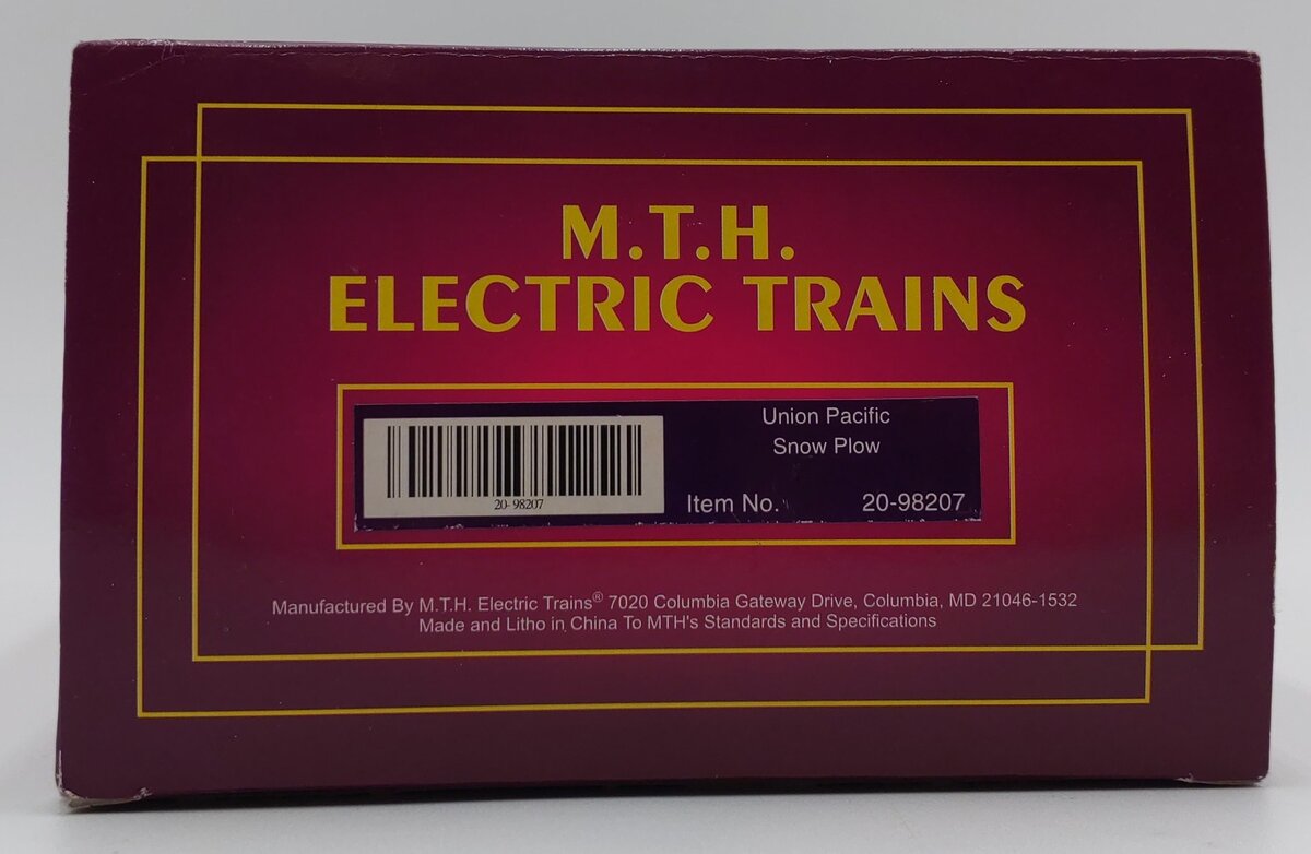 MTH 20-98207 O Gauge Union Pacific Premier Snow Plow #900005 LN/Box
