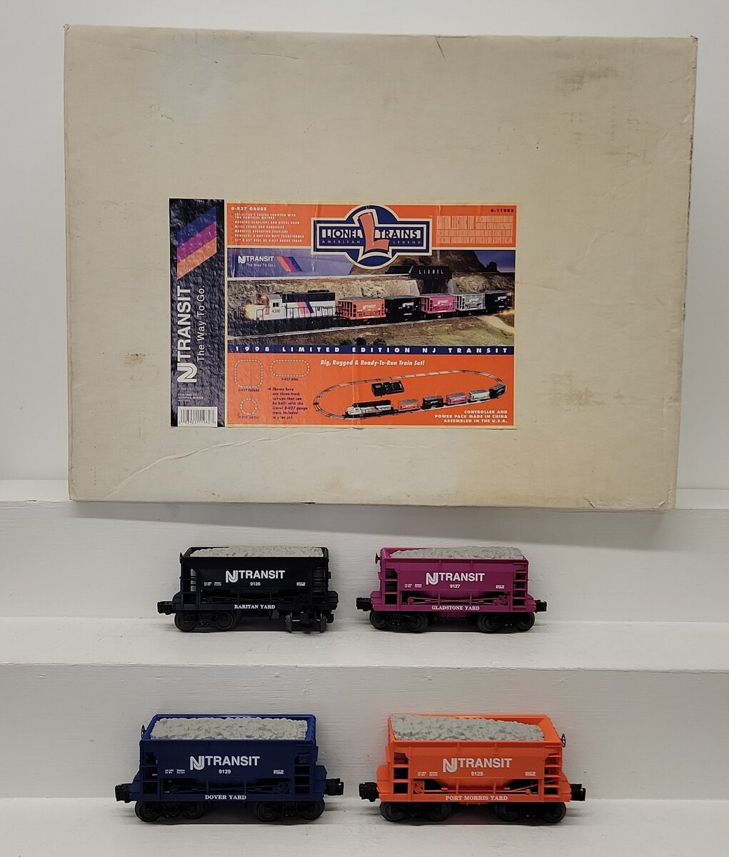 Lionel 6-11982 O Gauge New Jersey Transit Hoppers LN/Box