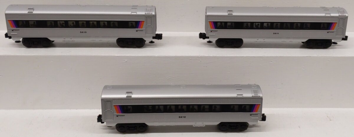 Lionel 6-11828 O NJ Transit Passenger Cars VG/Box