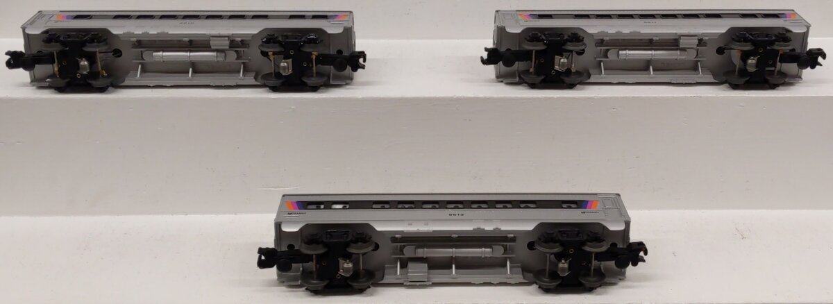Lionel 6-11828 O NJ Transit Passenger Cars VG/Box