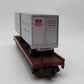 MTH 20-98107 O Gauge Union Pacific Flatcar w/2 Short Trailers #57256 EX/Box