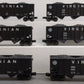Lionel 6-17140 O Gauge Virginian 3-Bay Hopper 6-Car Set VG/Box