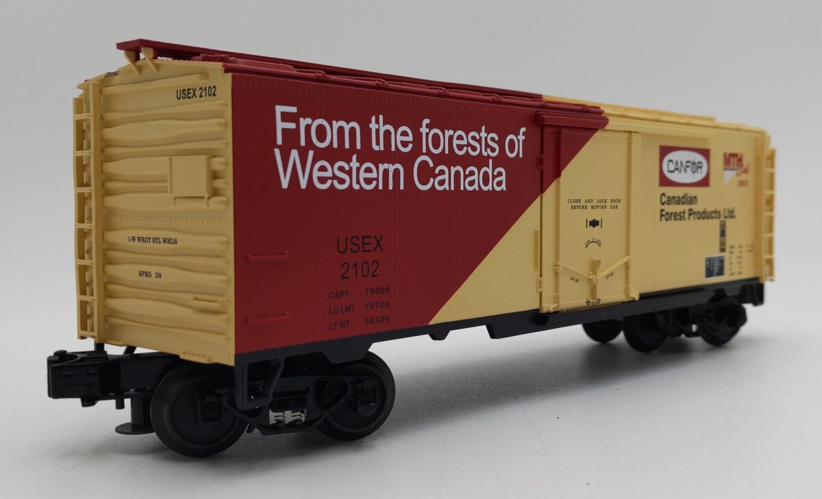 MTH 20-94028 O Gauge MTHRRC 2002 Canfor Reefer Car #2102 LN/Box