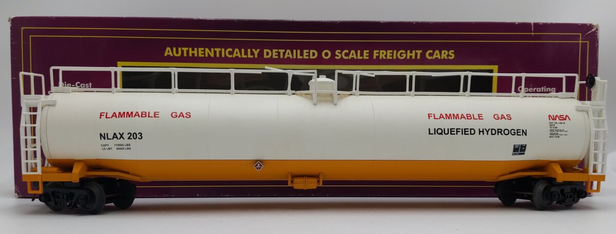 MTH 20-96113 O NASA 33K Gallon Tankcar #203 EX/Box