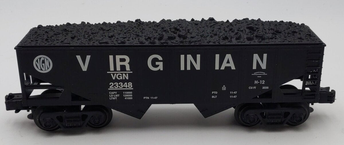 Industrial Rail IDM4001 O Gauge Virginian Hopper w/Load #23348 LN/Box