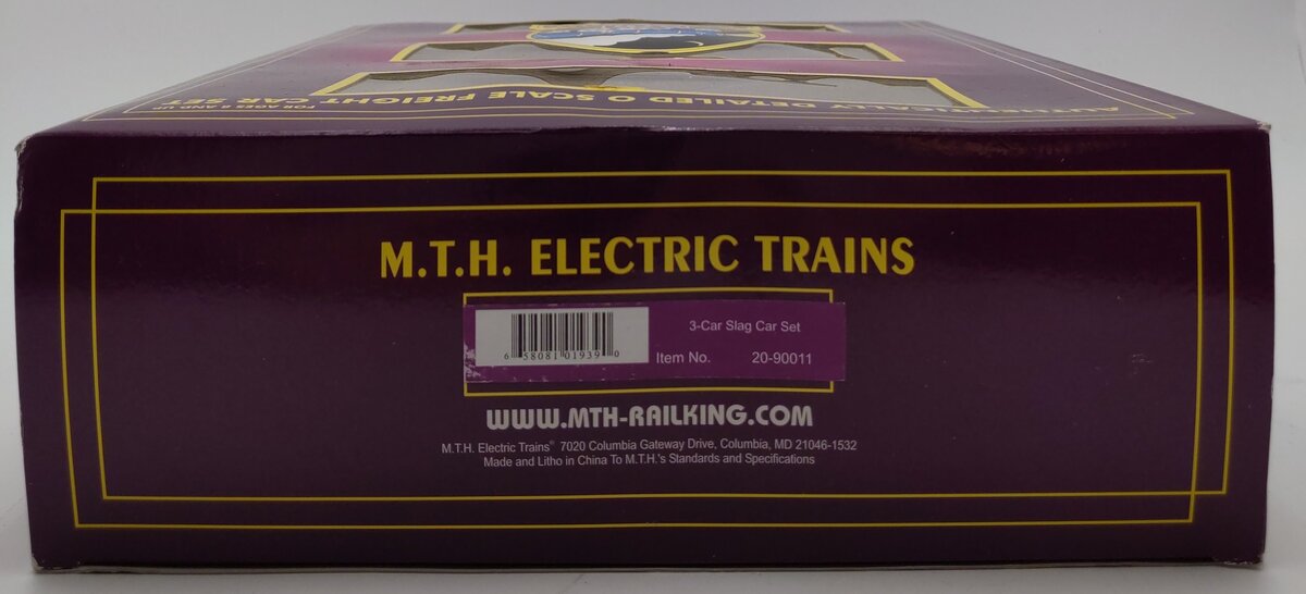 MTH 20-90011 O Gauge Undecorated Premier Slag Car Set LN/Box