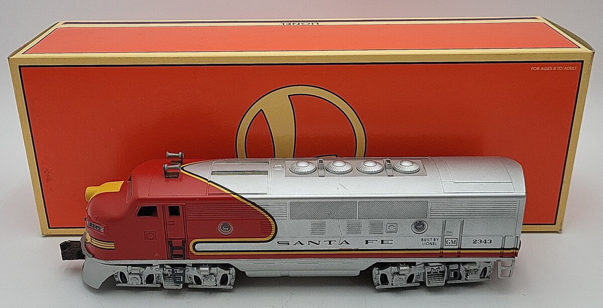 Lionel 6-18128 O Gauge Santa Fe F-3 A Powered Diesel Locomotive #2343 EX/Box