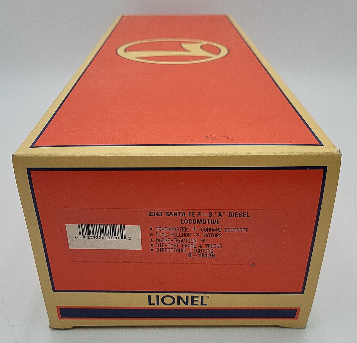 Lionel 6-18128 O Gauge Santa Fe F-3 A Powered Diesel Locomotive #2343 EX/Box