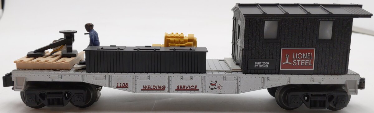 Lionel 6-26707 O Gauge Lionel Steel Operating Welding Flatcar #1108 EX/Box