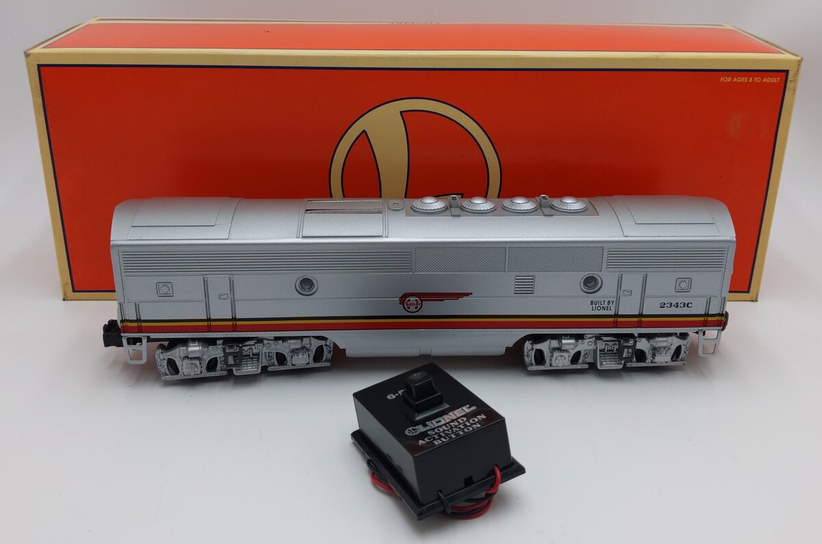 Lionel 6-18136 O Gauge Santa Fe F-3 B Unit Non-Powered Diesel Locomotive #2343C LN/Box