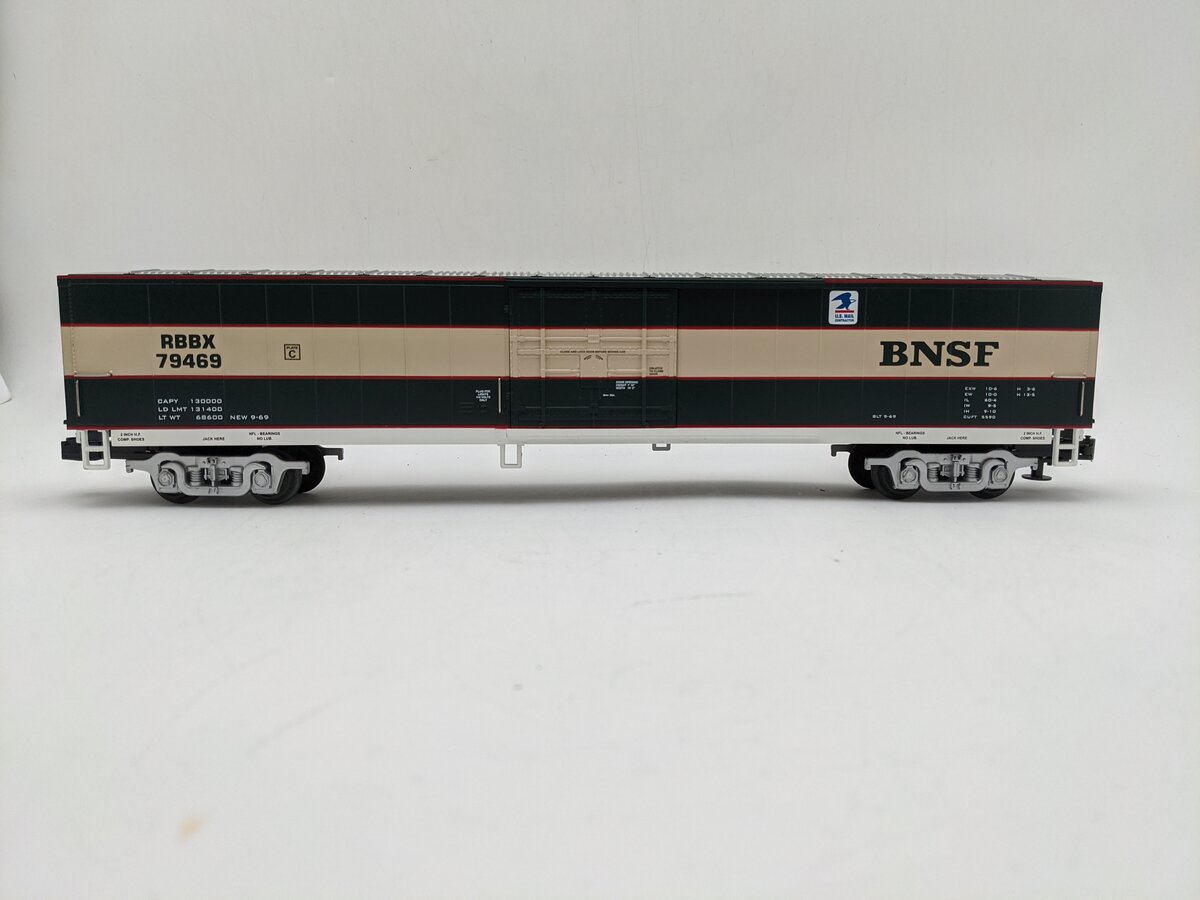 MTH 20-93055 O Gauge BNSF 61' Mail Boxcar #79469 EX