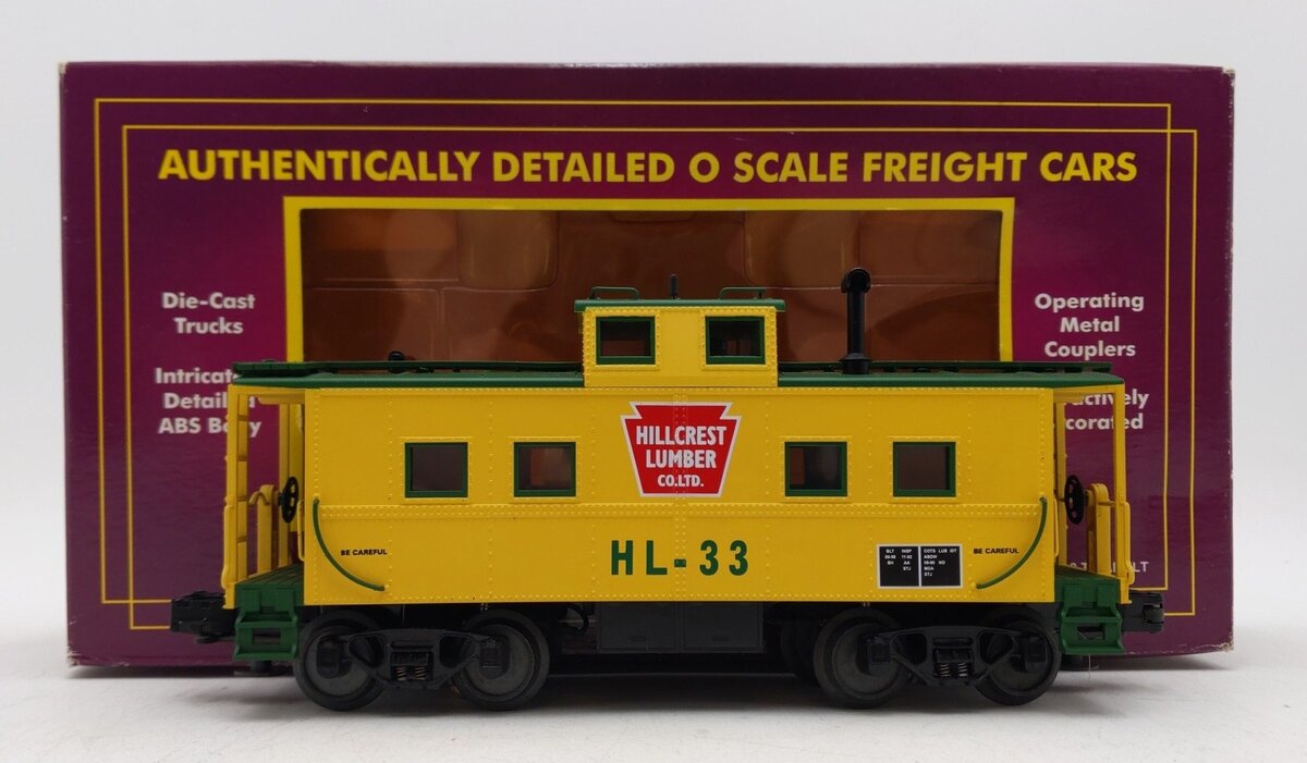 MTH 20-91028 O Gauge Hill Crest Lumber Co. Steel Lighted Caboose #33 LN/Box
