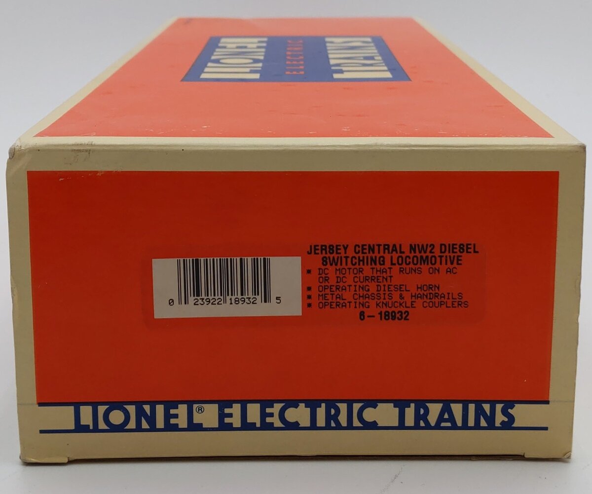 Lionel 6-18932 O Gauge Jersey Central NW2 Diesel Switching Locomotive #8932 LN/Box