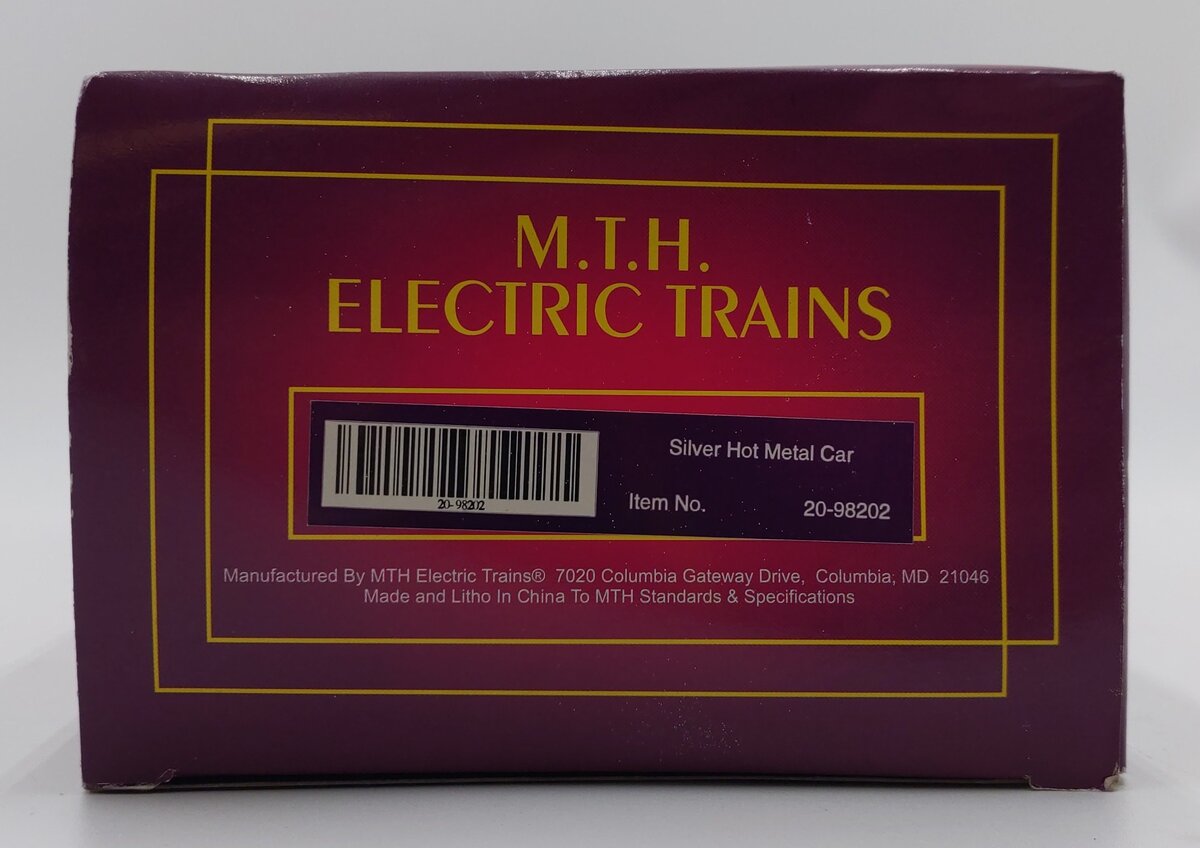 MTH 20-98202 O Gauge Silver Hot Metal Car #49 EX/Box