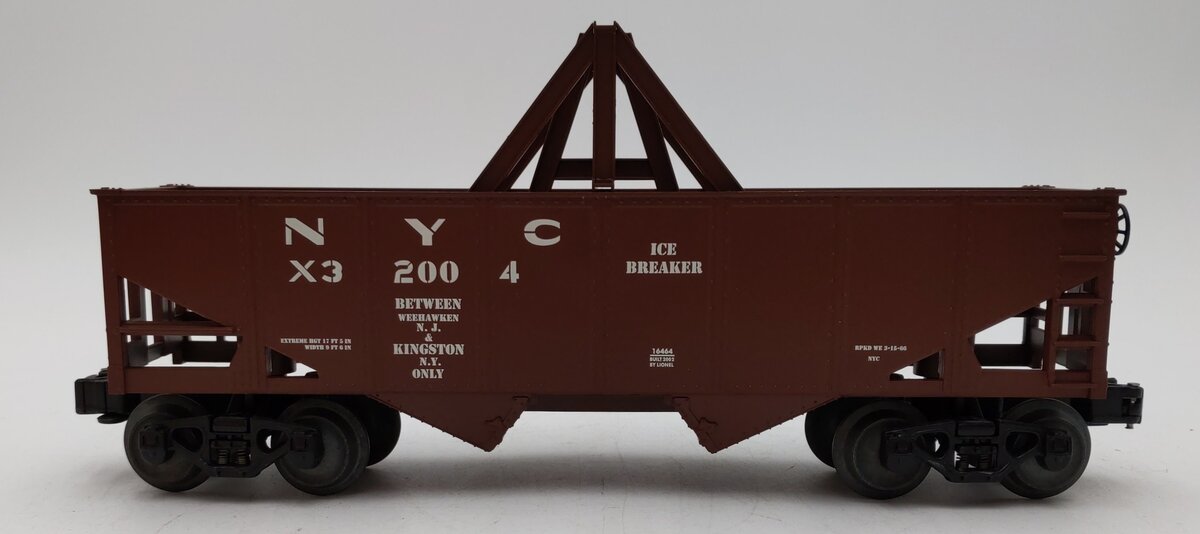 Lionel 6-16464 O Gauge New York Central Ice Breaker Tunnel Car #32004 LN/Box