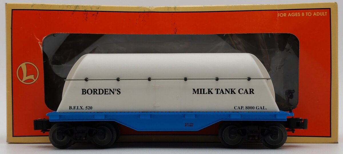 Lionel 6-19445 O Gauge Borden Milk Tank Car #520 VG/Box