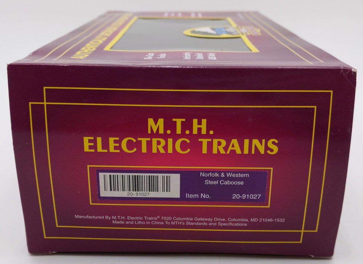 MTH 20-91027 O Gauge Norfolk & Western Steel Caboose #562720 LN/Box