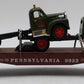 Lionel 6-17518 O Gauge Pennsylvania Flatcar with 2 Corgi Mack AEC Trucks #9823 LN/Box