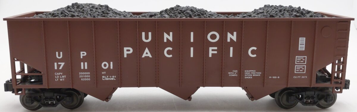 Lionel 6-17110 O Gauge Union Pacific 3-Bay Hopper #17110 with Coal Load EX/Box