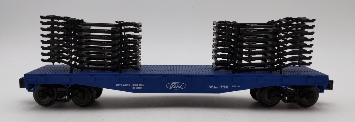 Lionel 6-17533 O Gauge Ford Trailer Train Flatcar with Auto frames LN/Box