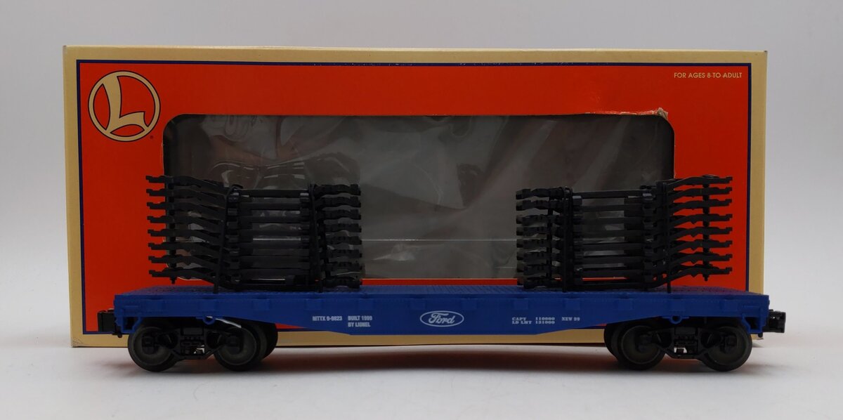 Lionel 6-17533 O Gauge Ford Trailer Train Flatcar with Auto frames LN/Box