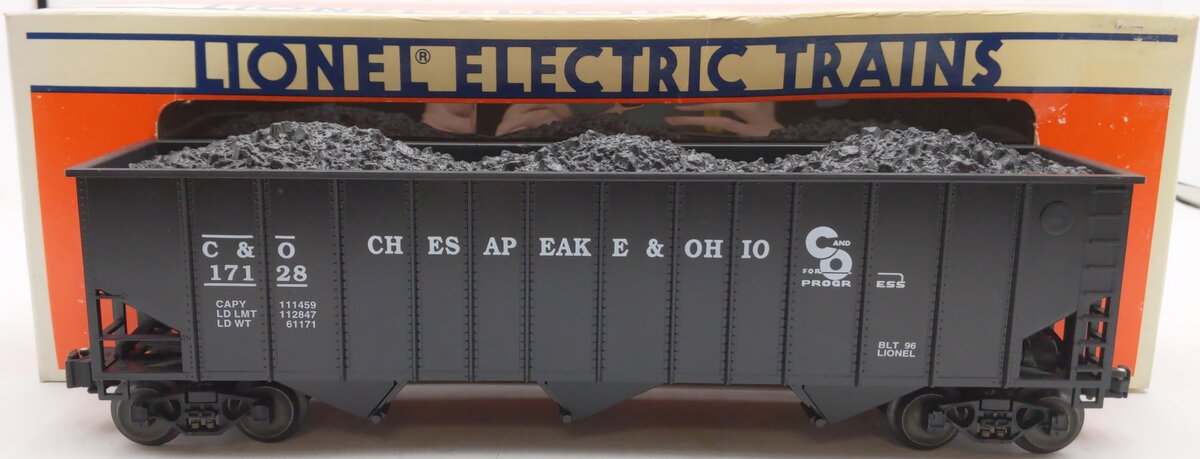 Lionel 6-17128 O Gauge Chesapeake & Ohio 3-Bay Hopper EX/Box