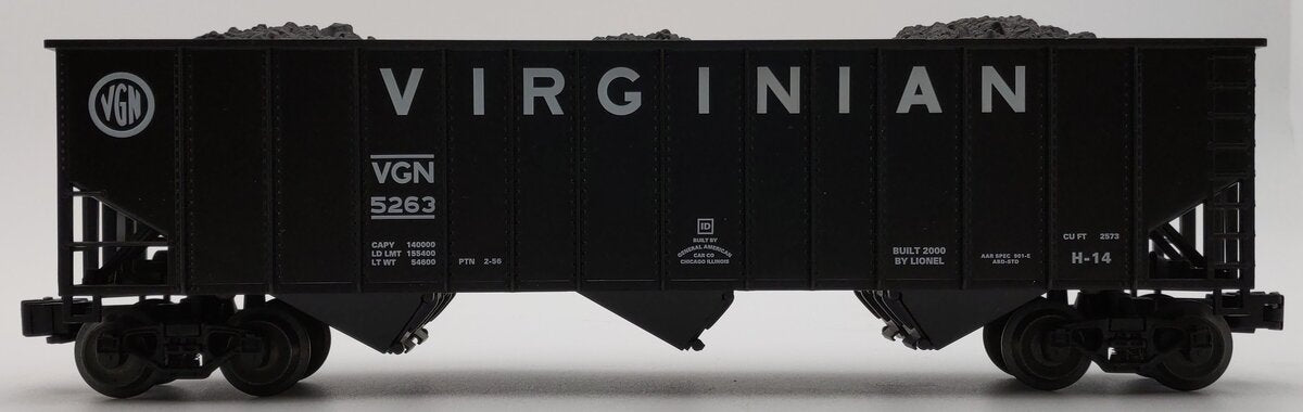Lionel 6-17144 Virginian 9300 Standard O Coal Hopper #5263 LN/Box