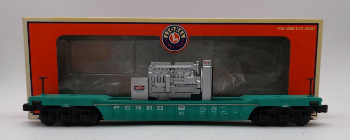 Lionel 6-36094 O Gauge Pennsylvania Central Well Car w/ Condensor Load LN/Box