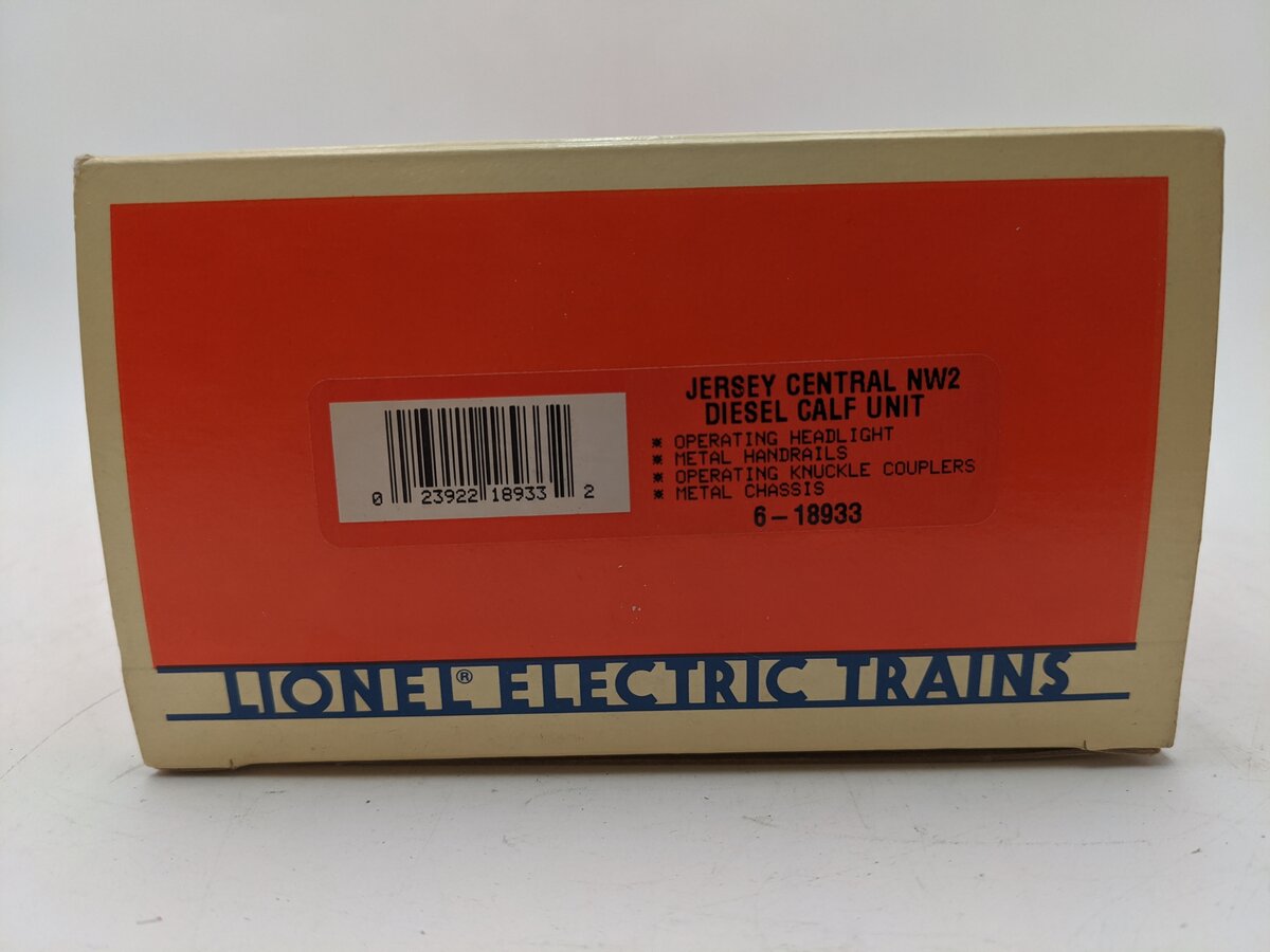 Lionel 6-18933 O Gauge Jersey Central NW2 Dummy Diesel Calf Locomotive #8933 EX/Box