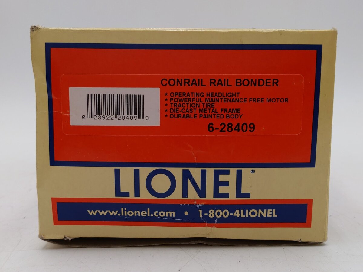 Lionel 6-28409 O Gauge Motorized Conrail Rail Bonder X409 LN/Box