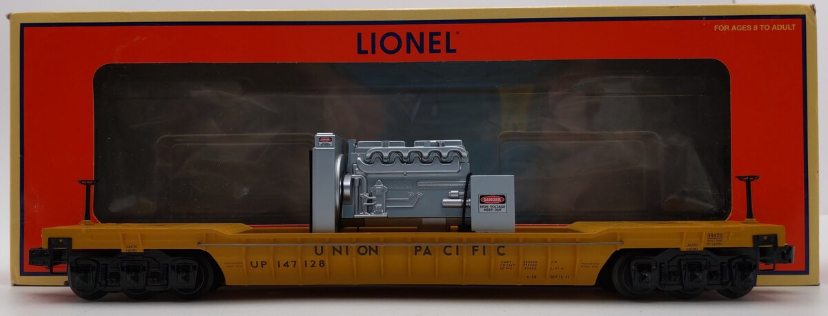 Lionel 6-39470 O Gauge Union Pacific Well Car #147128 LN/Box