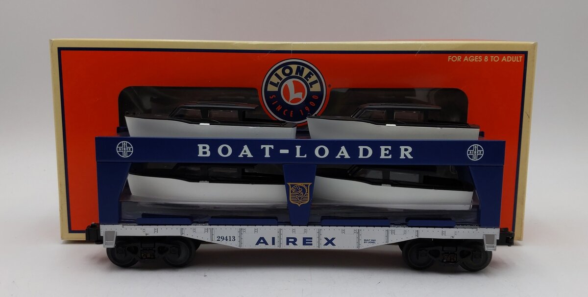 Lionel 6-29413 O Gauge Airex Boat Loader Car LN/Box