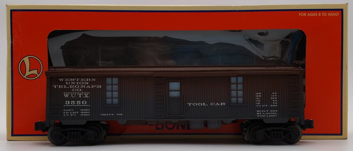 Lionel 6-19992 O Gauge Western Union LRRC Telegraph Tool Car #3550 LN/Box