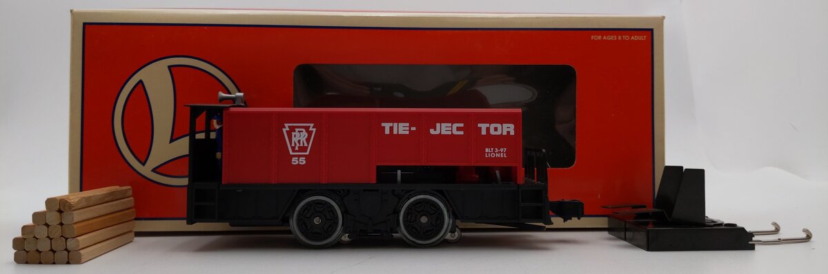 Lionel 6-18427 O Gauge Tie-Jector Operating Car #55 EX/Box