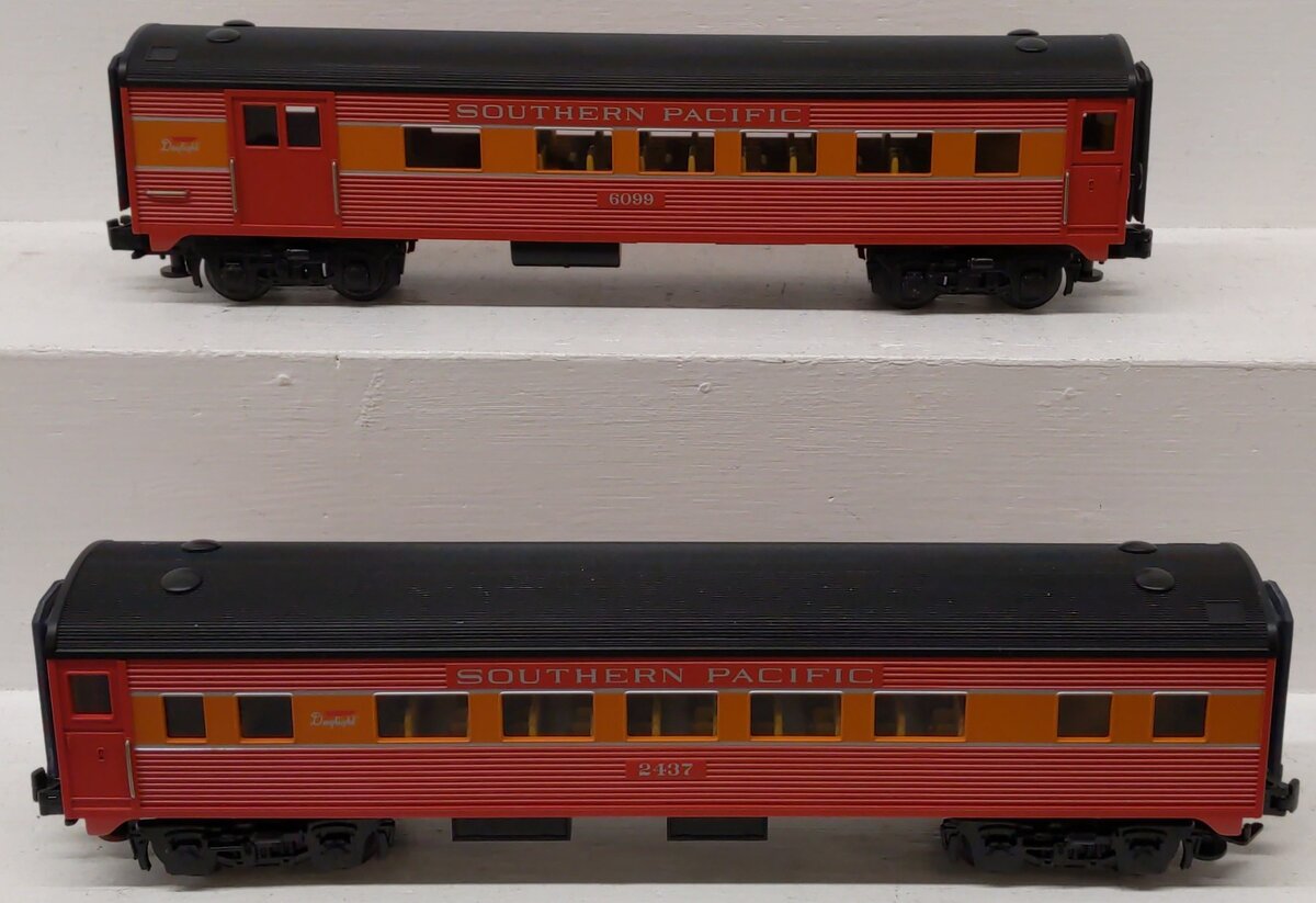 MTH 30-6063 O Southern Pacific O-27 Streamlined Combo/Diner Set (Set of 2) EX/Box